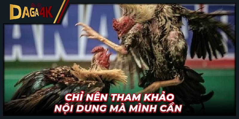 Chỉ nên tham khảo nội dung mà mình cần